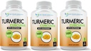 Suplemento de la Curcumina Turmérica - 2250mg/d - Cápsulas de verduras - 95% Curcuminoides con Pimiento Negro Extracto (Bioperina) - 750mg Cápsulas - 100% Orgánico - Turmérico Poderoso (Pack of 3)