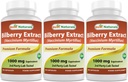 Mejores Naturales Bilberry 1000 Mg 90 Capsules (90 Cuenta (Pack of 3))