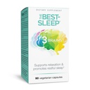 Factores naturales 3 Cerebros, El mejor dormido, apoya la relajación " sueño reparador, vegano, 90 cápsulas