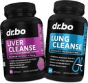 DR. BO Liver Cleanse " Lung Support Pills - Fórmulas Herbal Cleanser para apoyar la salud del hígado " Lung