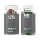Pura para hombres multivitamina, 120 cápsulas " Reset Detox Suplemento, 30 cápsulas