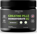 Pilas de Monohidrato de Creatina 5g - creatina Tablas, píldoras de creatina para Hombres, Mujeres, creatina en capsulas *USA Hecho & Tested* Unflavored, creatine monohydrate Powder alt, 150 Tablets 30 Servings