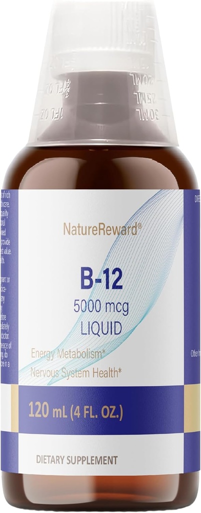 Vitamina Vegana B12 cyanocobalamina 5000mcg, 120 Servimientos