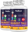 NuBest Tall 10+ - Advanced Bone Strength Formula - Supports Immunity, Healthy Development & Optimal Wellness - for Children (10+) " Adolescentes que beben leche diariamente - Pack 2 ← 2 meses de suministro