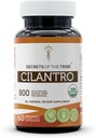 Secrets of the Tribe Cilantro USDA Organic Capsules  Certified Organic Vegetarian Capsules, Herbal Dietary Supplement  Coriandrum Sativum Dried Leaf (60 Count)