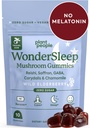 Plant People WonderSleep Mushroom Gummies Suplemento Mini con Reishi Super Mushrooms, Saffron, Wild Elderberry Flavor No Sugar Vegan-Friendly & Gluten-Free Trial Size