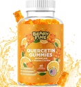 Quercetina con bromelaina Gummies - Vitamina C + Zinc & Vitamina D3 – Booster de apoyo extra- 60 Quercetina Gummies - Hecho en los EE.UU.