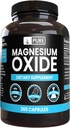 Ingredientes originales puros Oxido de magnesio sin magnesio ni artillería de arroz, siempre puro, laboratorio verificado (365 cápsulas)
