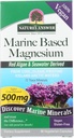 Respuesta de la naturaleza Magnesio marino, Super Concentrado 500mg Silencio Planta Basado Silencio Red Algae & Seawater Derived Silencioso libre de alcohol & sin gluten
