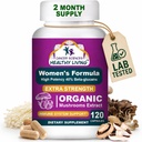Cáncer Ciencias Ecológicas Multivitamina para Mujeres - Mushroom Suplemento Extracto - Hormonal &amp; Immune Support Vitaminas - 1.500mg Complejo de Mushroom de Bienestar No GMO con 40% Beta-Glucans,120 cápsulas