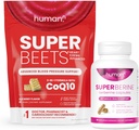 SuperBeets de HumanN Corazones de cerdas & SuperBerine Capsules