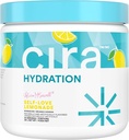 Cira Hydration Powder x Alicia McCarvell Electrolyte Drink Mix with Himalayan Salt for Dehydration Relief and Recovery - Self Love Lemonade, 45 Servings