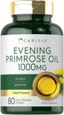 Carlyle Evening Primrose Oil Capsules 1000mg  80 Softgels ← Cold Pressed Supplement ← No Gluten Free