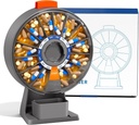 Dispensador de gran pill Odaro, organizador semanal de píldoras 7 días am Pm / 14 día caja de píldoras, Organizador de píldoras diarias con uso de pared o permanente para la vitamina, suplemento, medicina - gris