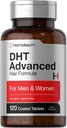 Horbäach DHT Fórmula de pelo avanzada Ø 120 Tabletas ← No GMO y Gluten Free Hair Fórmula Blend con Saw Palmetto, Kudzu y Fo-Ti