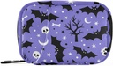Caja de píldoras de Halloween 7 días caja de píldoras de viaje bolsa de organizador con cremallera portátil semanal vitamina medicina suplemento bolsa de bolsa