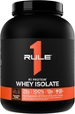 Regla 1 R1 Proteína Whey Isolate - con 25g Protein & 6g BCAA Exclusivamente de Fuentes hidrolizadas de recuperación de entrenamiento (5 libras*, Chocolate Fudge)