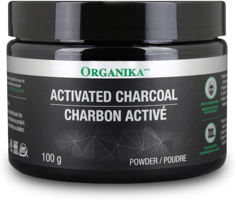 [BRSWECQKOUNQ2F3F] ORGANIKA Polvo de carbón activado, 100 GR