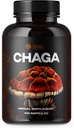 SIRUNES Mushroom Suplemento Chaga Mushrooms Capsules 100 Conde – 1000mg Setas orgánicas naturales con Chaga Mushroom Powder – Suplemento Antioxidante para Apoyo Inmunitario, Boos de Energía
