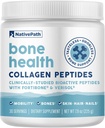 NativePath Bone Health Collagen Peptides, Tipo 1 & 3, con Fortibone y Verisol, 7.9 Ounce, 30 Servimientos