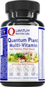 QNL Quantum Plant Multi-Vitamin - Soporte multivitamínico completo para adultos - Multivitamina natural para hombres y mujeres - 120 cápsulas de espacio vegetal
