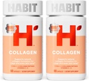 Habit Collagen Suplemento 2 Pack (120 cápsulas) - Nuevo look, 2000mg Colagen Peptides, Vitamina C & Vitamina E, Skin Health, Antioxidants, Non-GMO, Gluten Free