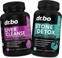 Liver Cleanse & Stone Detox Support Suplemento - Liver Kidney Cleanse Detox, Gallbladder Fórmula - Stone Breaker Chanca Piedra, Natural Gallstones Kidney Stones Dissolver Suplementos