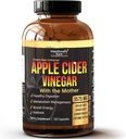 Vinagre de sidra de manzana con cápsulas madre - CAV cápsulas con jengibre, limón, cayena e inulina - Keto Friendly y Gluten libre para la energía, inmunidad y Gut Health - 120 cápsulas