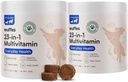 Wuffes 23-in-1 Perro Chewable Multivitamin Suplementos - Perro multivitamínico para pequeñas dimensionesLarge Breed - 2 Pack - 60 Cuenta