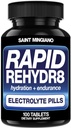 Rapid Rehydr8 Tablas de electrolitos 100 cápsulas – Ayuda de píldoras de hidratación en la prevención de calambres y apoyos resistencia muscular y recuperación - 100 cápsulas fáciles de absorber