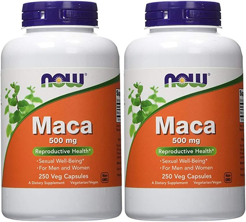 AHORA Comida Maca 500mg, 500 cápsulas
