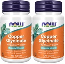 AHORA Suplementos, Copper Glycinate con 3 mg Albion Copper, promueve la salud estructural*, 120 Tabletas, Light Gray, Tan (Pack of 2)