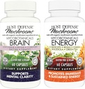 Host Defense Bundle with MycoBotanicals Brain* Capsules, 60 Conde & MycoBotanicals Energy* Capsules, 60 Conde - Support Memory & Focus - Support Sustained Energy*