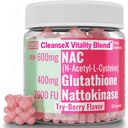 SHIZAM 600mg NAC 2000 FU 100mg Nattokinase " 400mg Reducido L Glutathione Gummies, N-Acetyl Cysteine Capsule Powder Pill Liquid Supplement/Supplements Alt, Organic N Acetylcysteine 1000mg 4000 600 mg