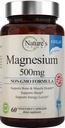 Suplementos de magnesio de la naturaleza Ø Citrato de magnesio & óxido de magnesio 500mg ← Suplemento de Magnesio Vegano para Mujeres y Hombres Magnesio hecho para el soporte para dormir - 60 cápsulas vegetarianas