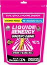VITAL 4U® Zapato de energía líquido - Café & Chocolate Cherry Combo Pack, Ginseng, vitaminas B, naturalmente endulzado, 24 ct