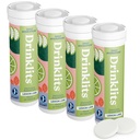 Bebidas Limón-Lime Daily Electrolyte Hydration Tablets (4) Tube Bundle ← Bebida deportiva natural – 0g Sugar – Excelente Sabor ANTE 40 Servings - 10 Tablets Por Tube