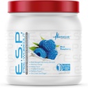 Nutrición metabólica Ø ESP - Estimulado Pre Workout, Pre Intra Workout Suplemento TEN Energía y resistencia Estimulación Silencio natural, seguro " mental Focus ANTE Blue Raspberry, 300 Grams (90 Servings)