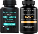Vitaminas Vitales cápsulas de colágeno + suplemento NAD+