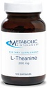Mantenimiento metabólico L-Theanine - 200mg Suntheanine Vegan Amino Acid Suplemento - Soporte Mood, Focus + Respuesta de estrés reducido (120 cápsulas)