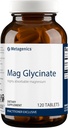 Metagenics Mag Glycinate - Magnesio altamente absorbible - Glycinado de magnesio para soporte del sistema nervioso* - Sin gluten - No GMO - Vegetariano - 120 Tabletas