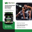 Suplemento de polvo de monohidrato de crema pura, desarmado, soporta energía muscular a granel, recuperación, " fuerza - suplemento de crema para hombres " mujeres - 500G, 5000mg por serv (5g) - 100 servicios