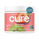 Cure Hydration ¦ Plant-Based Electrolyte Drink Mix ← No Añadido Sugar ← FSA-HSA ← Dehydration Relief Powder Made with Coconut Water ← Non-GMO Silencio Vegan Silencio 28 Servings Jar - Strawberry Kiwi