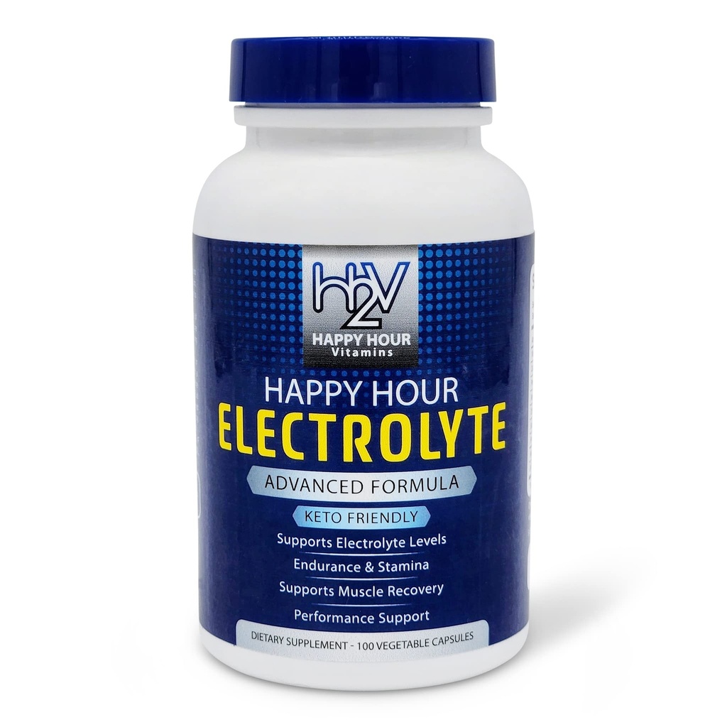 Electrolyte Pill- 100 Pills- Dehydration, Muscle cramping, Performance, Keto & Rapid Recovery. Vegetarian Capsules w/Magnesium, Potassium, Sodium & Calcium Hydration Supplement