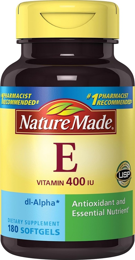 Vitamina E 400IU, 180 Softgels (Pack of 2)