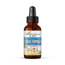 Suplementos de atención y atención 1oz - Suplementos de enfoque con Ashwagandha para niños y Moringa Natural Extracto para una Mente Serena y Genius - Vitaminas de enfoque no GMO para niños - Hecho en EE.UU.