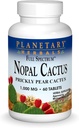 Herbals planetarios Espectro completo Nopal Cactus 1000mg Prickly Pear Cactus Antioxidante - 100% Natural - 60 Tabletas