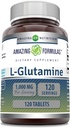 Impresionantes Fórmulas L Glutamina 1000 Mg Tablets ← Amino Acid Suplemento para Hombres & Mujeres Silencio No-OMM TEN Gluten Free TEN Made in USA TEN (1 Pack, 120 Cuenta)