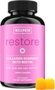 WellPath Collagen Gummies with Biotin - Hair Skin & Nails Vitaminas ¦ Lemon Flavor Chews ← Anti-Aging Collagen " Biotin Gummies  durable Beauty, Hair Growth Vitamin Supplement, 60 Ct