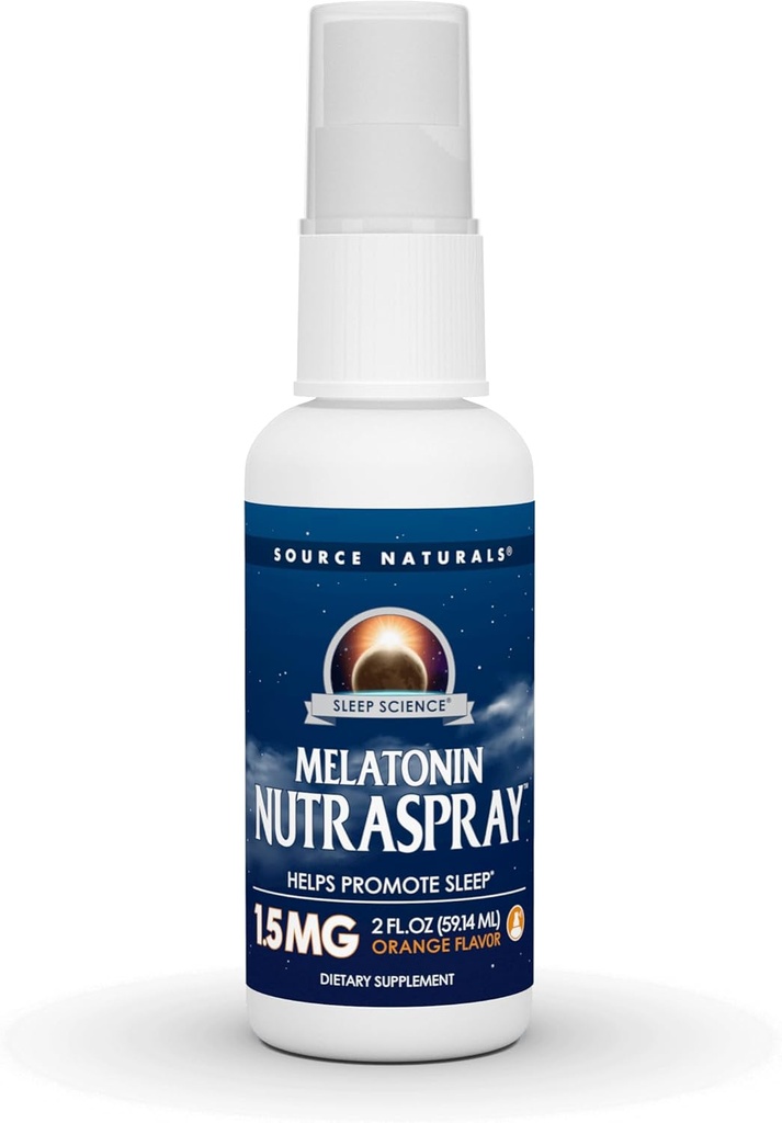 Fuente Naturals Melatonin - NutraSpray -Orange Flavored - 1,5 mg - 2 Fluid oz